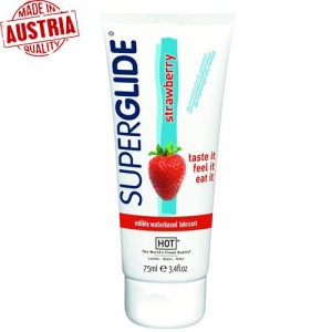 Superglide 75 ml Kaliteli Çilek Aromalı Kayganlaştırıcı Jel