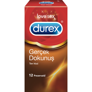 Durex Gerçek Dokunuş 12 li prezervatif (Lateks İçermez)