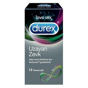 Durex Uzayan Zevk Geciktirici Etkili Prezervatif 12 li