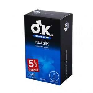 Okey Klasik Prezervatif 20 li