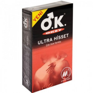 Okey Ultra Hisset 10 lu İnce Prezervatif